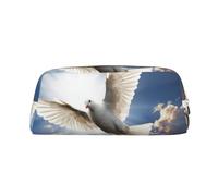 Bolsa de Maquillaje Dove Sky para Mujer y Hombre, Neceser de Viaje, Monedero estético, Estuche Grande para lápices.