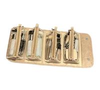 Bolsa de maquillaje enrollable: organizador de cosméticos duradero y portátil | Bolsa de maquillaje de viaje 4 en 1 ligera e impermeable con gran capacidad para mujer, perfecta para artículos de