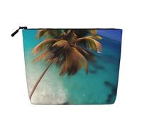 Bolsa de maquillaje estilo cáñamo de las Islas del Caribe, bolsa organizadora impermeable para artículos de tocador de viaje y almacenamiento diario