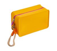 Bolsa de Maquillaje - Funda de Viaje de Silicona Suave, Vibrante Bolsa de Almacenamiento | Kit de Belleza Duradero - Soporte para Viajes Escolares, Espacioso Accesorio de vanidad con de Espejo