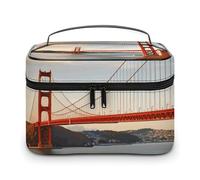 Bolsa de Maquillaje Golden Gate Bridge, Bolsa de Viaje para artículos de tocador, Estuche de Maquillaje, Bolsas de Almacenamiento para Accesorios y champú.
