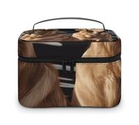 Bolsa de Maquillaje Golden Retrievers, Bolsa de Viaje para artículos de tocador, Estuche de Maquillaje, Bolsas de Almacenamiento para Accesorios, champú.