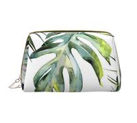 Bolsa de Maquillaje Grande, Bolsa de cosméticos de Cuero, Bolsa organizadora de artículos de tocador de Viaje, Bolsa de Maquillaje, Jardín Tropical