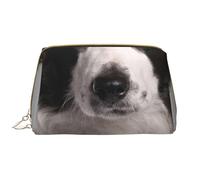 Bolsa de Maquillaje Grande, Bolsa de cosméticos de Cuero, Bolsa organizadora de artículos de tocador de Viaje, Bolsa de Maquillaje, Collie fronterizo