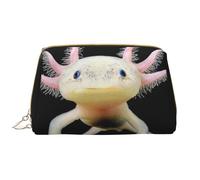 Bolsa de Maquillaje Grande, Bolsa de cosméticos de Cuero, Bolsa organizadora de artículos de tocador de Viaje, Bolsa de Maquillaje, Impresión de ajolote