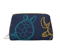 Bolsa de Maquillaje Grande, Bolsa de cosméticos de Cuero, Bolsa organizadora de artículos de tocador de Viaje, Bolsa de Maquillaje, Textura de caparazón de Tortuga