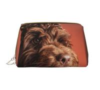 Bolsa de Maquillaje Grande, Bolsa de cosméticos de Cuero, Bolsa organizadora de artículos de tocador de Viaje, Bolsa de Maquillaje, Adorable Perro cacatúa