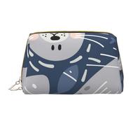 Bolsa de Maquillaje Grande, Bolsa de cosméticos de Cuero, Bolsa organizadora de artículos de tocador de Viaje, Bolsa de Maquillaje, Linda Foca