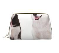 Bolsa de Maquillaje Grande, Bolsa de cosméticos de Cuero, Bolsa organizadora de artículos de tocador de Viaje, Bolsa de Maquillaje, Perros Husky Impresos