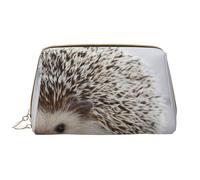 Bolsa de Maquillaje Grande, Bolsa de cosméticos de Cuero, Bolsa organizadora de artículos de tocador de Viaje, Bolsa de Maquillaje, Erizo Impreso.