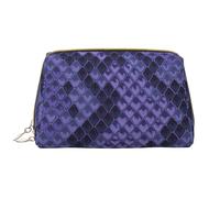 Bolsa de Maquillaje Grande, Bolsa de cosméticos de Cuero, Bolsa organizadora de artículos de tocador de Viaje, Bolsa de Maquillaje, Serpiente Prin