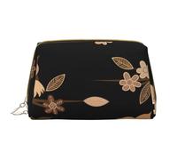 Bolsa de Maquillaje Grande, Bolsa de cosméticos de Cuero, Bolsa organizadora de artículos de tocador de Viaje, Bolsa de Maquillaje, Lindos búhos Marrones de Dibujos Animados