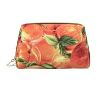 Bolsa de Maquillaje Grande, Bolsa de cosméticos de Cuero, Bolsa organizadora de artículos de tocador de Viaje, Bolsa de Maquillaje, Delicioso Melocotón
