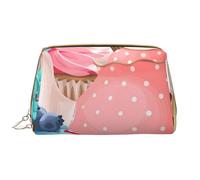 Bolsa de Maquillaje Grande, Bolsa de cosméticos de Cuero, Bolsa organizadora de artículos de tocador de Viaje, Bolsa de Maquillaje, Magdalena de Taza de té