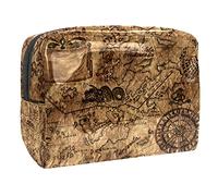 Bolsa de maquillaje impermeable vintage Let's Go for A Ride para bicicleta, organizador de viaje con cremallera, bolsa de aseo pequeña para cosméticos, bolsa de belleza para adolescentes, niñas y