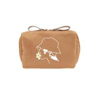 Bolsa de maquillaje impresa con bonito lápiz labial portátil, artículos de aseo de viaje, estéticos, cosméticos, cosméticos, cosméticos, viajes, neceser de maquillaje, bonitos lápices labiales, Khaki