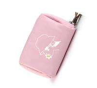 Bolsa de maquillaje impresa con bonito lápiz labial portátil, artículos de aseo de viaje, estéticos, cosméticos, cosméticos, cosméticos, viajes, neceser de maquillaje, bonitos lápices labiales, b