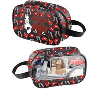 Bolsa de maquillaje inspirada en el espectáculo de terror, regalo para fanáticos de la película, bolsa organizadora de artículos de aseo de Halloween, bolsa organizadora de cosméticos, The Night Tm2