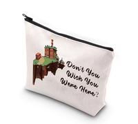 Bolsa de maquillaje inspirada en el mar de Cerulean, regalo de novela de fantasía Don't You Wish You were Here Book Worm Book Lover Gift, Don't You Uk