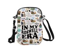 Bolsa de maquillaje inspirada en el programa de televisión Romance para los fanáticos de los programas de televisión, Roswell Era Cr Eu, Bolsa de cosméticos con impresión