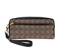 Bolsa de maquillaje japonesa con estampado de camarones de sushi para mujer, bolsa de maquillaje de viaje, estuche de cosméticos para la escuela y la oficina