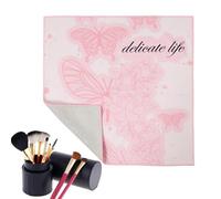 Bolsa de maquillaje linda, bolsa de cosméticos, organizador de almacenamiento de maquillaje, bolsa de cosméticos de viaje, paño de envoltura de cámara para lentes de cámara electrónica, Pensamientos
