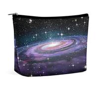Bolsa de Maquillaje Magic Galaxy Stars PU Cuero Impermeable Bolsa de cosméticos para Bolso/Bolsa de Maquillaje/Bolsa de Aseo portátil Bolsa de Maquillaje de Viaje para Mujeres