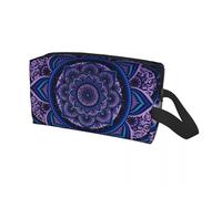 Bolsa de Maquillaje Neceser de Viaje Personalizado con diseño Mandala Om, Budismo, AUM, Yoga, meditación, Organizador Maquillaje y cosméticos, Caja Almacenamiento artículos Belleza(Color 11)