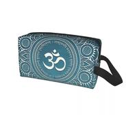 Bolsa de Maquillaje Neceser de Viaje Personalizado con diseño Mandala Om, Budismo, AUM, Yoga, meditación, Organizador Maquillaje y cosméticos, Caja Almacenamiento artículos Belleza(Color 17)