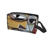 Bolsa de Maquillaje Neceser de Viaje Personalizado Pablo Picasso Chica Ante el Espejo for Mujer, Organizador Maquillaje y artículos tocador, Kit Belleza for(Color02)