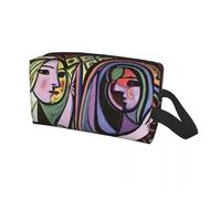 Bolsa de Maquillaje Neceser de Viaje Personalizado Pablo Picasso Chica Ante el Espejo for Mujer, Organizador Maquillaje y artículos tocador, Kit Belleza for(Color17)