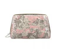 Bolsa de Maquillaje Neceser de Viaje Toile De Jouy, Organizador Vintage francés Maquillaje y cosméticos for Mujer, Estuche Almacenamiento Belleza(Color 02)