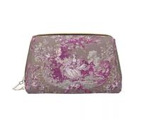 Bolsa de Maquillaje Neceser de Viaje Toile De Jouy, Organizador Vintage francés Maquillaje y cosméticos for Mujer, Estuche Almacenamiento Belleza(Color 01)