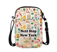 Bolsa de maquillaje New York Travel Gift Next Stop New York Travel Gift NY Trip Cosmetic Bag New York Landmark Travel Gift, New York Cb UK, Bolsa de cosméticos