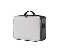 Bolsa De Maquillaje Organizador de cosméticos portátil, neceser de viaje con varios compartimentos de cuero for artistas de maquillaje, Kit de maquillaje profesional Organizador De Perfumes(B,M-37cm/1