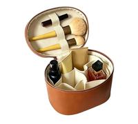 Bolsa de maquillaje organizador de cosméticos - Waterproof Toiletry Storage | Estuche de almacenamiento de piel sintética para maquillaje, organizador de viaje para el hogar, baño, dormitorio, camping