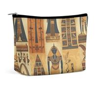Bolsa de Maquillaje Organizador de Maquillaje Bolsa de cosméticos Plegable Serie de tribus del Antiguo Egipto Bolsa de Maquillaje de Viaje Impresa para Mujeres