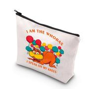 Bolsa de maquillaje para amantes de los libros, regalos de personajes con texto en inglés "I Am The Whorax I Speak On My Knees", My Knees UK