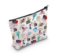 Bolsa de maquillaje para amantes de los personajes de comedia de televisión, con bolsa de cosméticos, regalo familiar de Carolina del Sur, Smut Busters