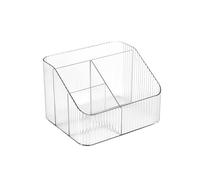 Bolsa de maquillaje para cosméticos con divisores, almacenamiento multifuncional para el cuidado de la piel y artículos de papelería, elegante estación de maquillaje verde para el hogar y viajes