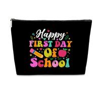 Bolsa de maquillaje para el primer día de escuela, regalo de bienvenida a la escuela y agradecimiento al profesor, bolsa de cosméticos para profesora, hija, estudiante, educadora, mentora, regalo de