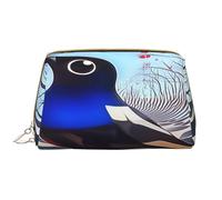 Bolsa de maquillaje para mujer, artículos de tocador Showe, cepillo para el cuidado de la piel, organizador de viaje, bolso grande para maquillaje, accesorios, bolsa inteligente, el pájaro del