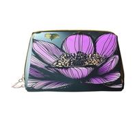Bolsa de maquillaje para mujer, artículos de tocador Showe, cepillo para el cuidado de la piel, organizador de viaje, bolso grande de maquillaje, accesorios, bolsa inteligente, flores de loto, ruinas