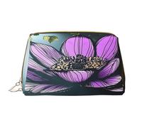 Bolsa de maquillaje para mujer, artículos de tocador Showe, cepillo para el cuidado de la piel, organizador de viaje, bolso grande de maquillaje, accesorios, bolsa inteligente, flores de loto, ruinas
