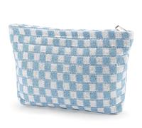Bolsa de maquillaje para mujer, bolsa de cosméticos de gran capacidad, bolsa de maquillaje de viaje para bolso, bolsa de aseo con cremallera, organizador lindo Y2K estético moderno para adultos, bolsa