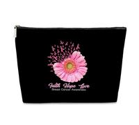 Bolsa de maquillaje para mujer con cáncer de mama, regalo de radiación de cáncer, idea de bolsa de quimioterapia, regalo de quimioterapia para paciente, regalo de fin de quimioterapia, el mejor regalo