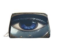 Bolsa de maquillaje para mujer, neceser, cepillo para el cuidado de la piel, organizador de viaje, bolso grande para maquillaje, accesorios, bolsa inteligente, ojo misterioso, Blanco, Talla única