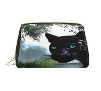 Bolsa de maquillaje para mujer, neceser, cepillo para el cuidado de la piel, organizador de viaje, bolso grande de maquillaje, accesorios, bolsa inteligente, pantera negra en la selva, Blanco, Talla