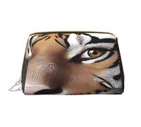 Bolsa de maquillaje para mujer, neceser, cepillo para el cuidado de la piel, organizador de viaje, bolso grande para maquillaje, accesorios, Bagsmart ToteSad Tiger, Blanco, Talla única