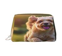 Bolsa de maquillaje para mujer, neceser, cepillo para el cuidado de la piel, organizador de viaje, bolso grande para maquillaje, accesorios, bolsa inteligente para correr, cachorro, Blanco, Talla